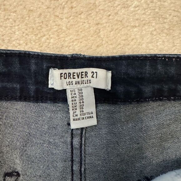 Forever 21 Jean Shorts Size 10 - Picture 2 of 3